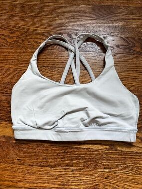 lululemon athletica Light Gray Crisscross Sports Bra
